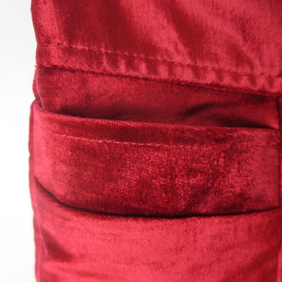 Free People Walk With You Velvet Flare Trouser in Cherry Juice Red Size 8 - Picture 5 of 11